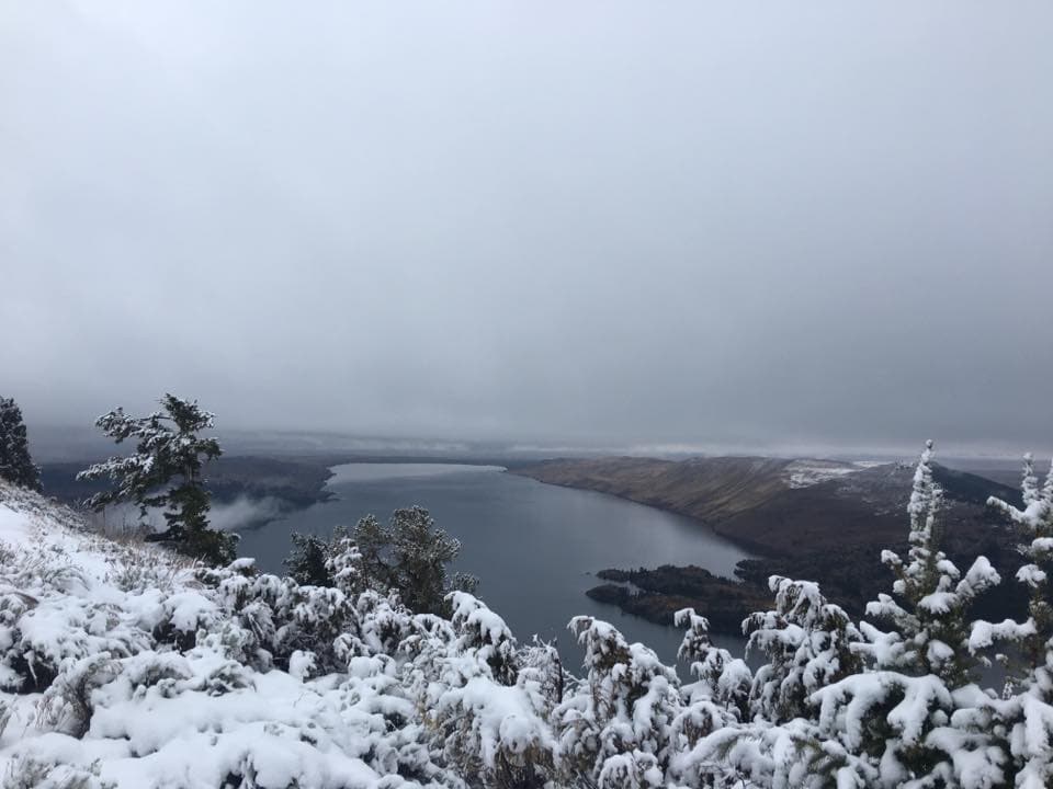 Winter on Skyline Drive, Pinedale Ranger District, November 2017. Forest Service photo by Rob Hoelscher.